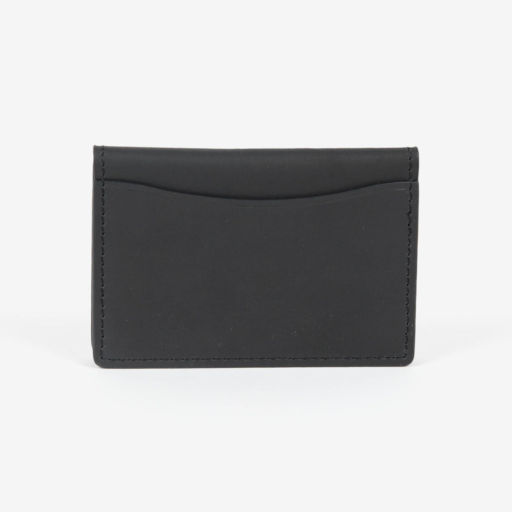 BOSS - Leather card holder with contrast logo and ID window