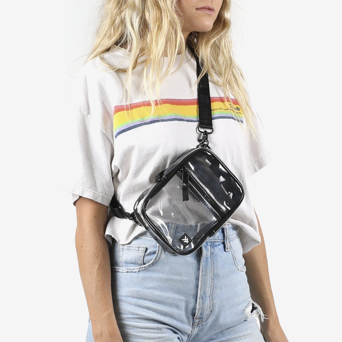 Clear | Crossbody Bag | Compact & Stylish | Concerts, Travel, Errands ...