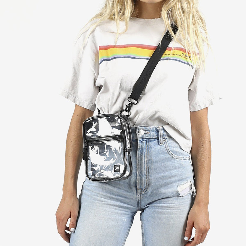 Clear | Crossbody Bag | Compact & Stylish | Concerts, Travel, Errands ...