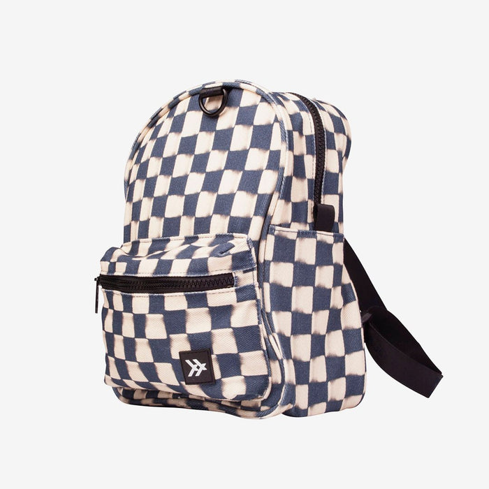 Black LV Checker Mini Backpack